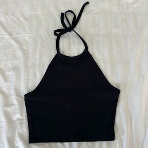 Forever 21 Black Halter Tank Top Size XS